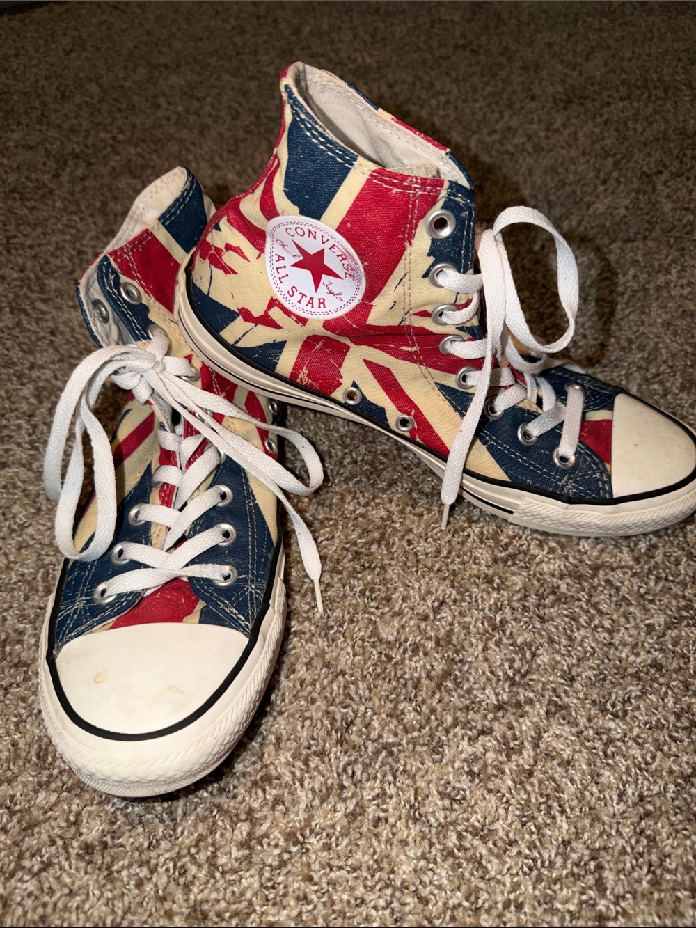Vintage Converse Chuck Taylor Union Jack High Tops (M 8/W 10)